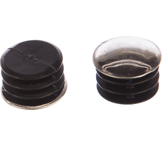 Изображение товара Заглушка Tech-Krep/Zitar плоская 25 мм, хром 2 шт. пакет 127430