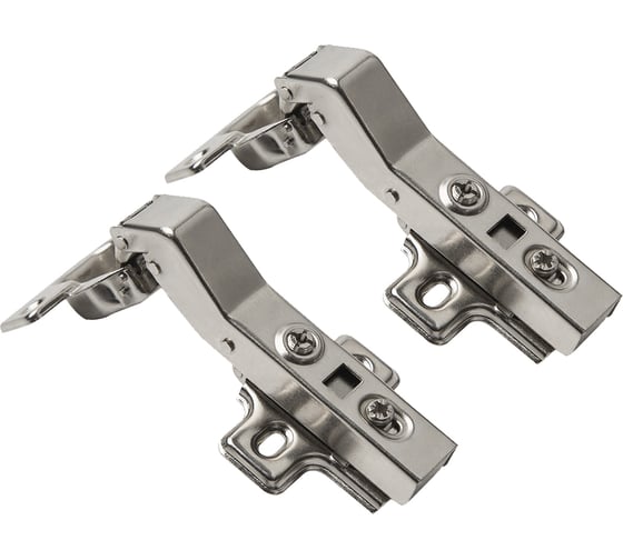 Изображение товара Петля clip-on с доводчиком 105 град. для угла 45 град. Д100 Ш60 В20 никель 2 шт. Lemax PROF 2pcs-M401-45(L)