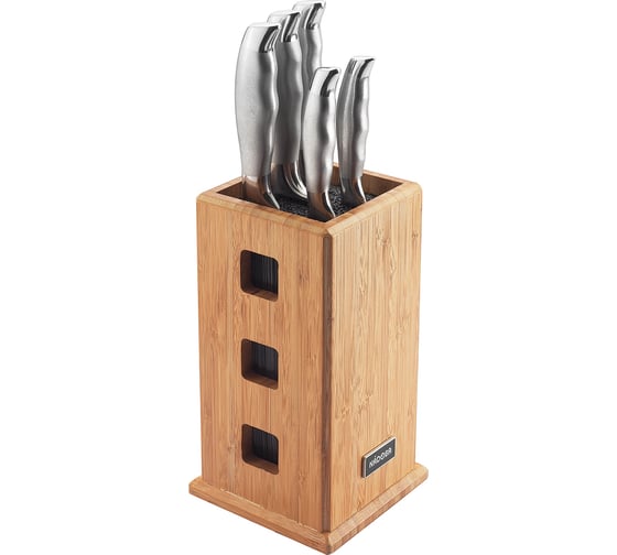 Изображение товара Набор NADOBA MARTA из 5 кухонных ножей с универсальным блоком, 722816