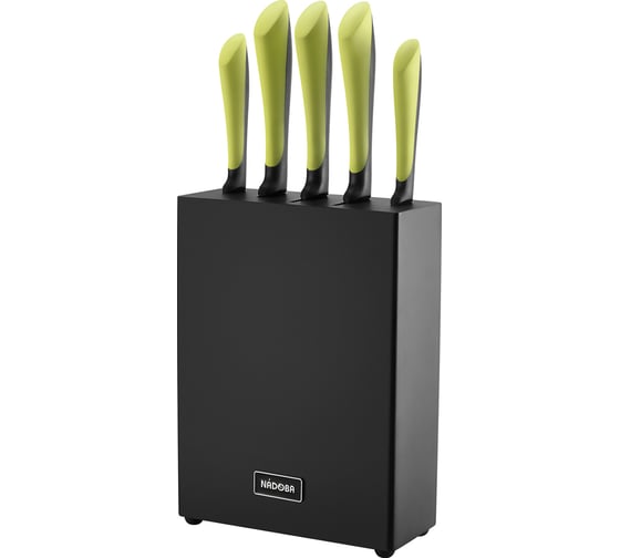 Изображение товара Набор NADOBA JANA из 5 кухонных ножей с блоком, 723117