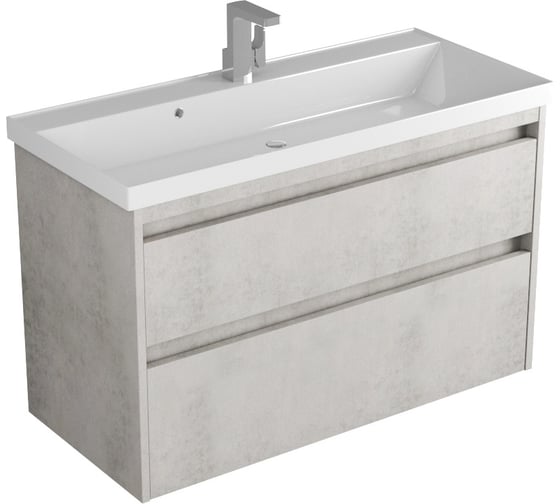 Изображение товара Тумба Veneciana MUSKAT 100 светлый камень под умывальник Classic 100 510007