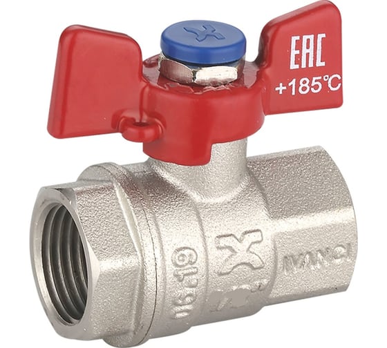 Изображение товара Шаровой кран IVANCI Superior ручка-бабочка, внутренняя-внутренняя резьба 3/4" IVC.100217.N.04