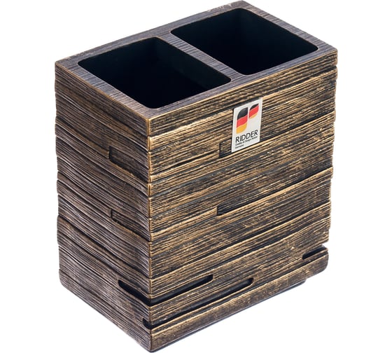 Изображение товара Стаканчик для зубной щетки RIDDER Brick Antik бронзовый 22150248