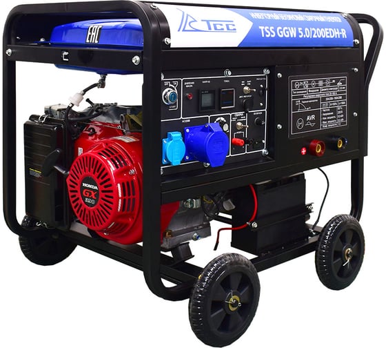Изображение товара Инверторный бензиновый сварочный генератор ТСС GGW 5.0/200EDH-R Honda GX390 026119