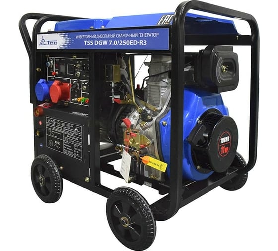 Изображение товара Инверторный дизельный сварочный генератор ТСС DGW 7.0/250ED-R3 026497