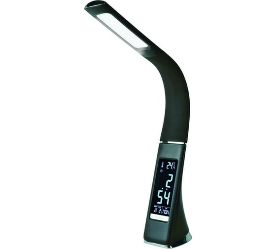 Изображение товара Настольный светильник Uniel c часами 5W TLD-542 Black/LED/300Lm/5000K/Dimmer UL-00001816