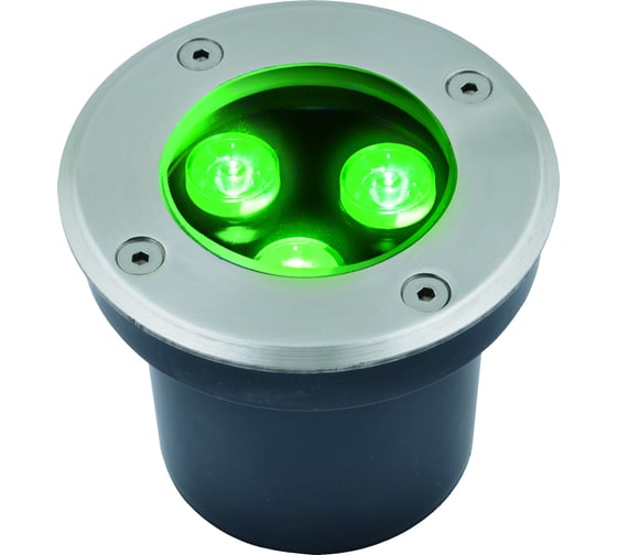 Изображение товара Светодиодный уличный светильник Uniel ULU-B10A-3W/GREEN IP67 GREY UL-00006819