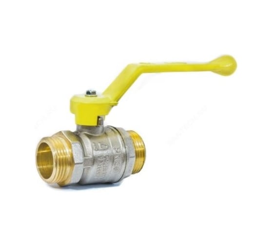 Изображение товара Шаровой кран LD латунь никель газ Pride Ду 20 Ру40 НР полнопроходной рычаг 007-8036