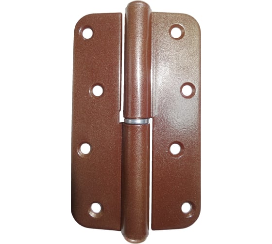 Изображение товара Петля Левша ПН1-110 накладная, круглая, угловая, коричневая, правая У1-7109.КМп