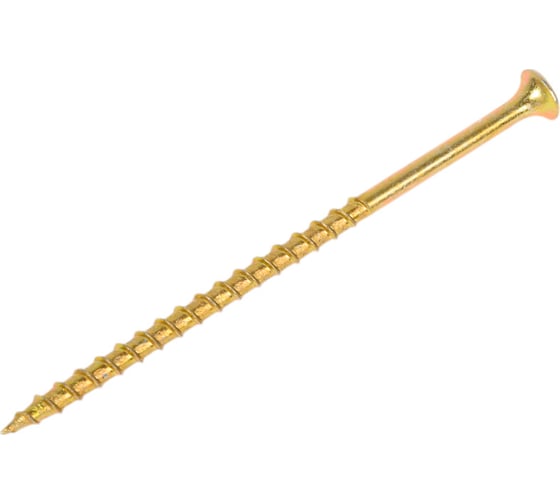 Изображение товара Саморез по дереву Dr. Bronz острый, желтый цинк, 4.2x90 мм, 1 кг JC9010