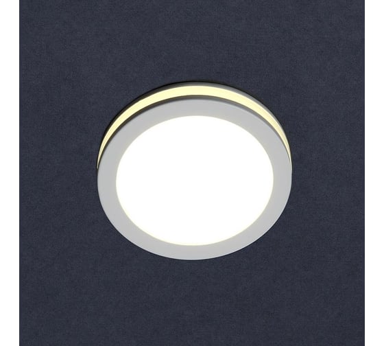 Изображение товара Светодиодный встраиваемый светильник General Lighting Systems 7Вт, 620Лм, 4500К, Нейтральный белый свет, Круг, Белый GLP-DECO-R2-7BT-IP40-4-W 412373