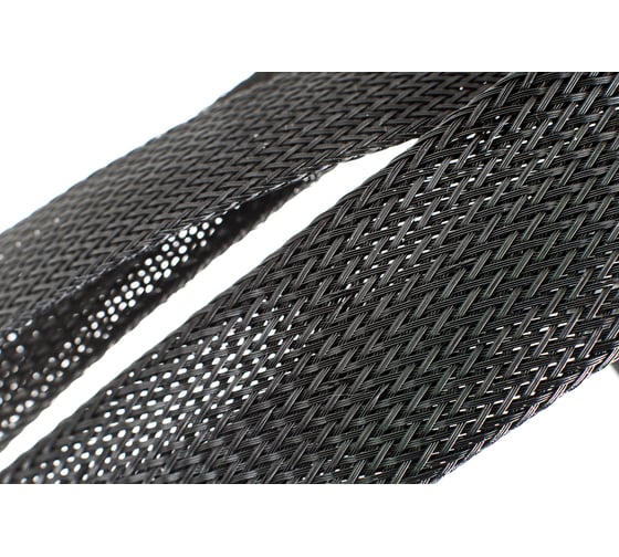 Изображение товара Кабельный органайзер Texplet для укладки проводов диаметром 25..40 мм черная(100 м) 15PET-30-0-100