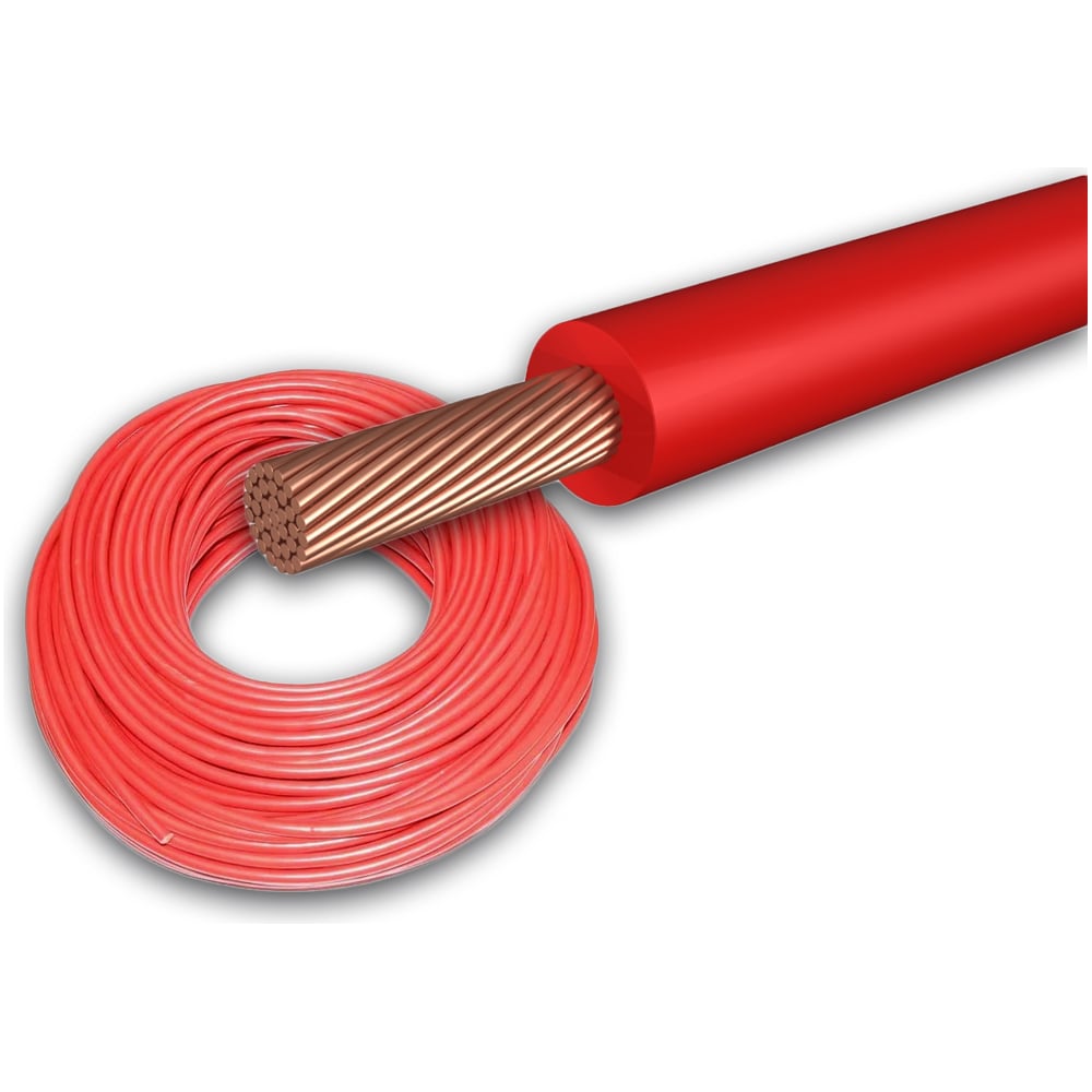 Изображение товара Автомобильный силовой кабель Pro Legend 10 мм, 2 м, красный