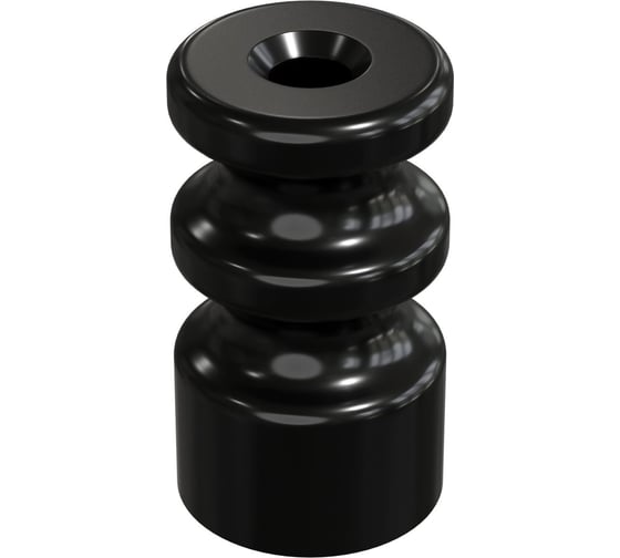 Изображение товара Изолятор МЕЗОНИНЪ универсальный двойной, цвет - черный GE70225-05