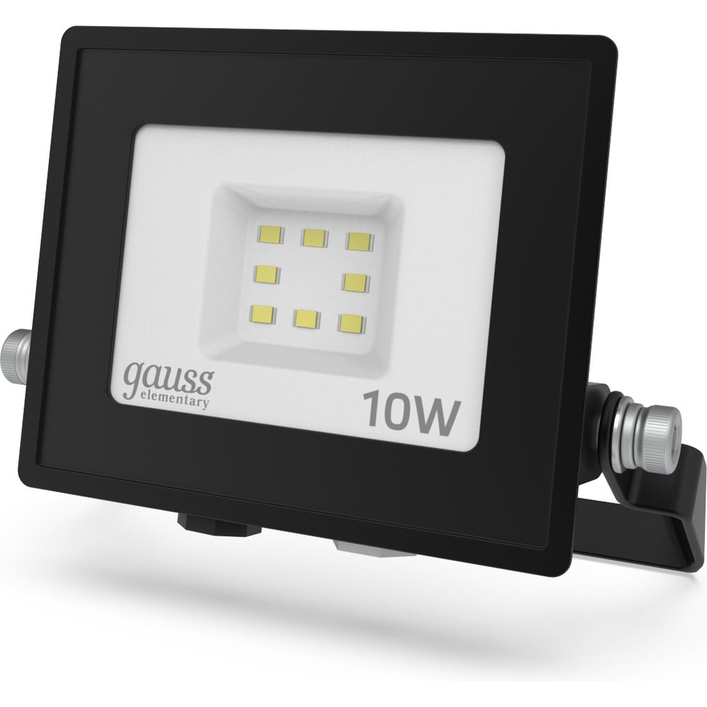 Изображение товара Светодиодный прожектор Gauss Elementary 10W IP65 для наружного освещения Изображение товара Светодиодный прожектор Gauss Elementary 10W IP65 для наружного освещения
