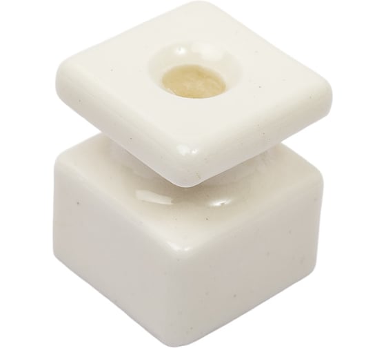 Изображение товара Изолятор МЕЗОНИНЪ Квадрат, цвет - белый GE80025-01