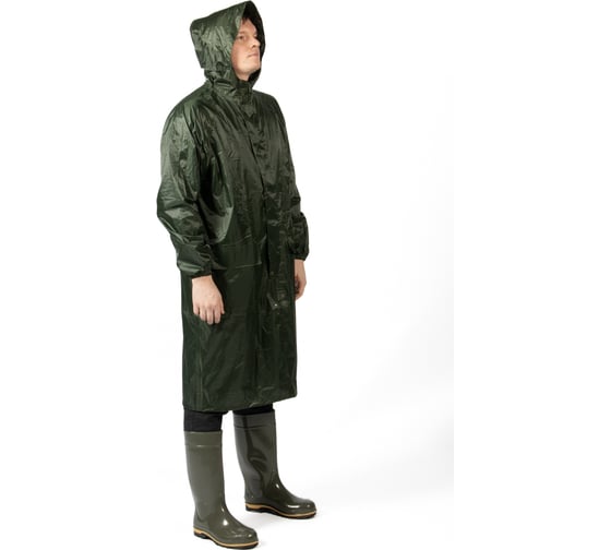 Изображение товара Плащ-дождевик из ПВХ Jeta Safety хаки, р. XXL/54-56 JRC-101g-XXL
