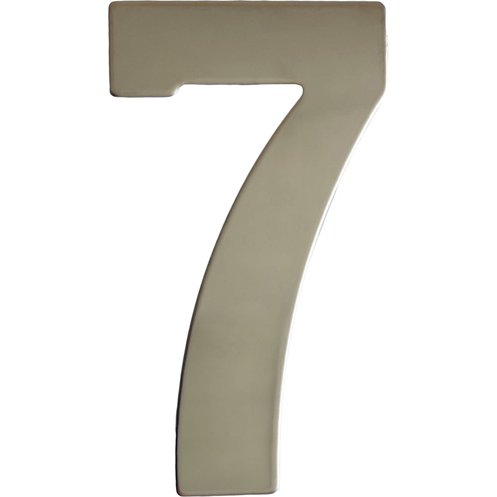 Изображение товара Самоклеящаяся металлическая цифра 7 хромовая малая для маркировки и декора