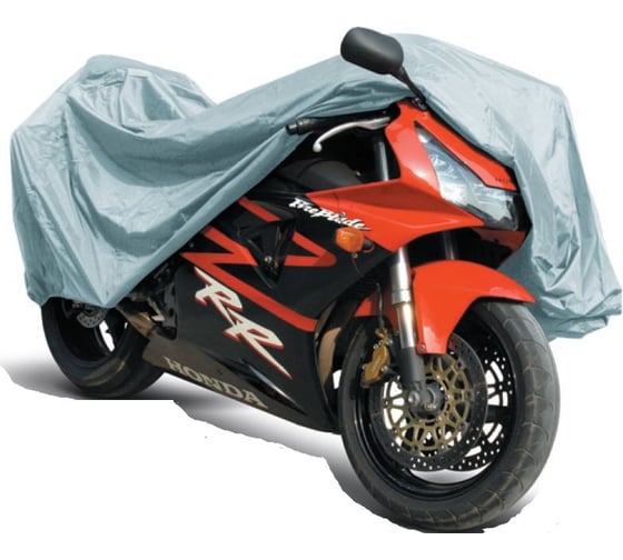Изображение товара Водонепроницаемый защитный чехол-тент на мотоцикл AVS МС-520 ХL 246х104х127см 80536