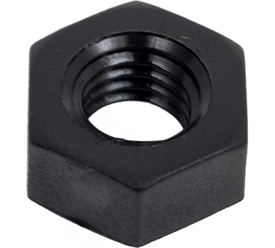 Изображение товара Гайка шестигранная полиамидная пластиковая DINFIX М5 черная, DIN 555, 50 шт. 00-0004481