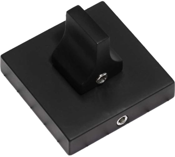Изображение товара Поворотная кнопка Doorlock dl tk08/s/8/65 bl черная, для задвижек, квадратная розетка, шпиндель 8x65 мм 73387