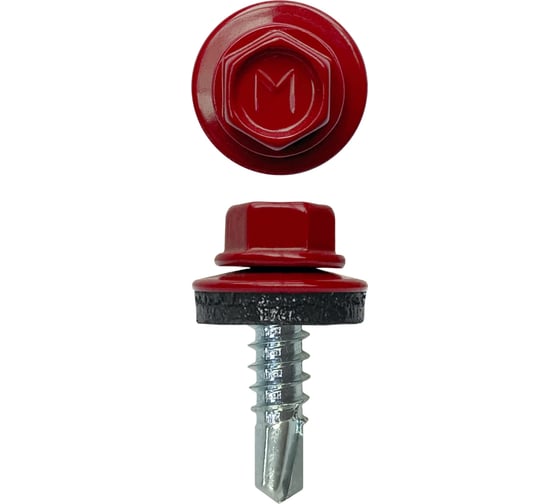 Изображение товара Кровельный саморез Daxmer 4,8x19 мм, RAL 3011, сверло №2, 250 шт. 00000318195