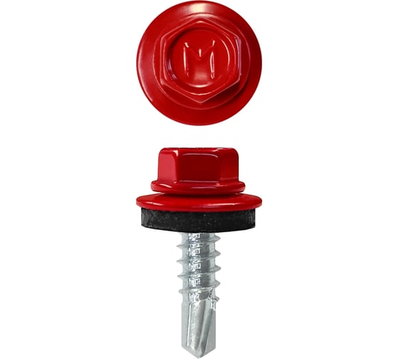 Изображение товара Кровельный саморез Daxmer 4,8x19 мм, RAL 3020, сверло №2, 250 шт. 00000326337