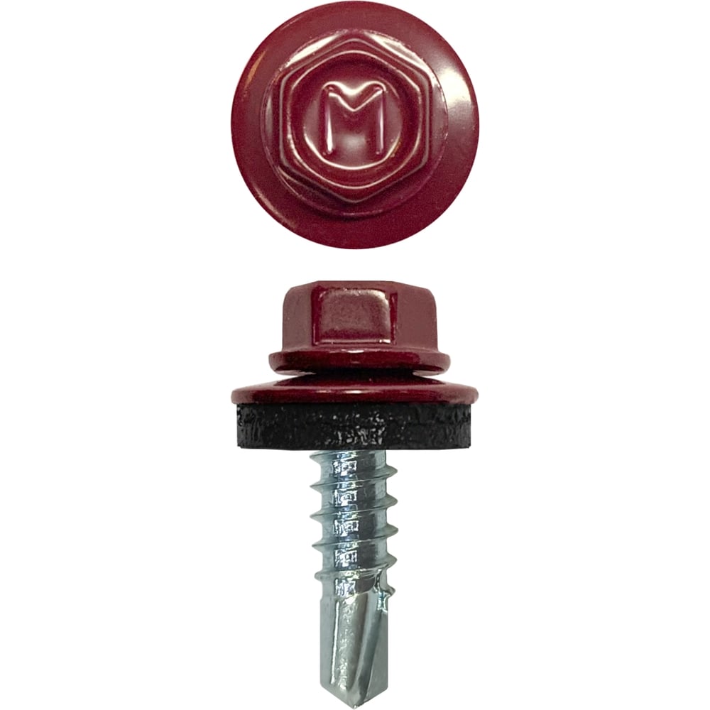 Изображение товара Кровельный саморез Daxmer 4,8x19 мм RAL 3005 винно-красный 250 шт