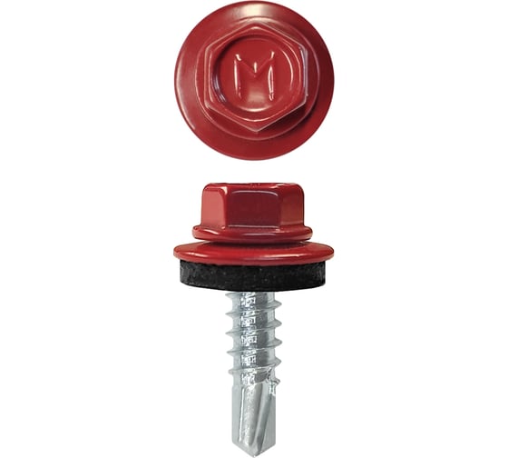 Изображение товара Кровельный саморез Daxmer 4,8x19 мм, RAL 3003, сверло №2, 250 шт. 00000331124