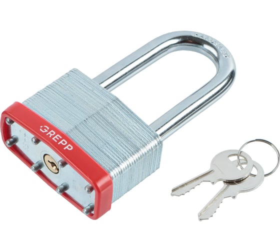 Изображение товара Замок навесной GREPP сталь, с длинной дужкой, 65 мм /36 401-065