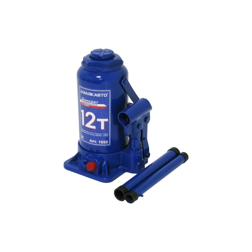 Изображение товара Гидравлический домкрат МаякАвто 12 т 215-410 мм бутыльочный