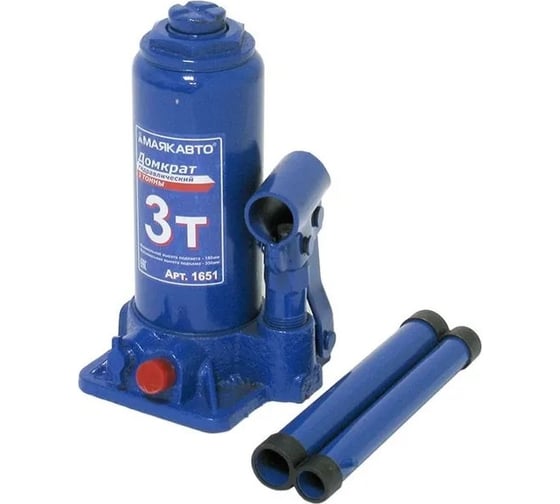 Изображение товара Гидравлический домкрат МаякАвто 3 т, h=180-350 мм, в кейсе /1/8_ 1661