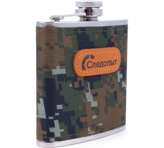 Изображение товара Фляжка Следопыт в оплетке из oxford camo pixel, 180 мл PF-BD-F20