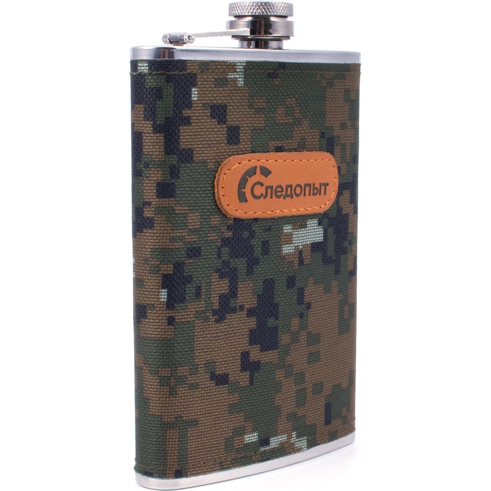 Изображение товара Фляжка Следопыт 280 мл в оплетке из оксфорда хаки