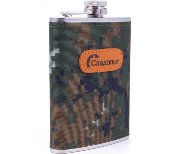 Изображение товара Фляжка Следопыт в оплетке из oxford camo pixel, 240 мл PF-BD-F21