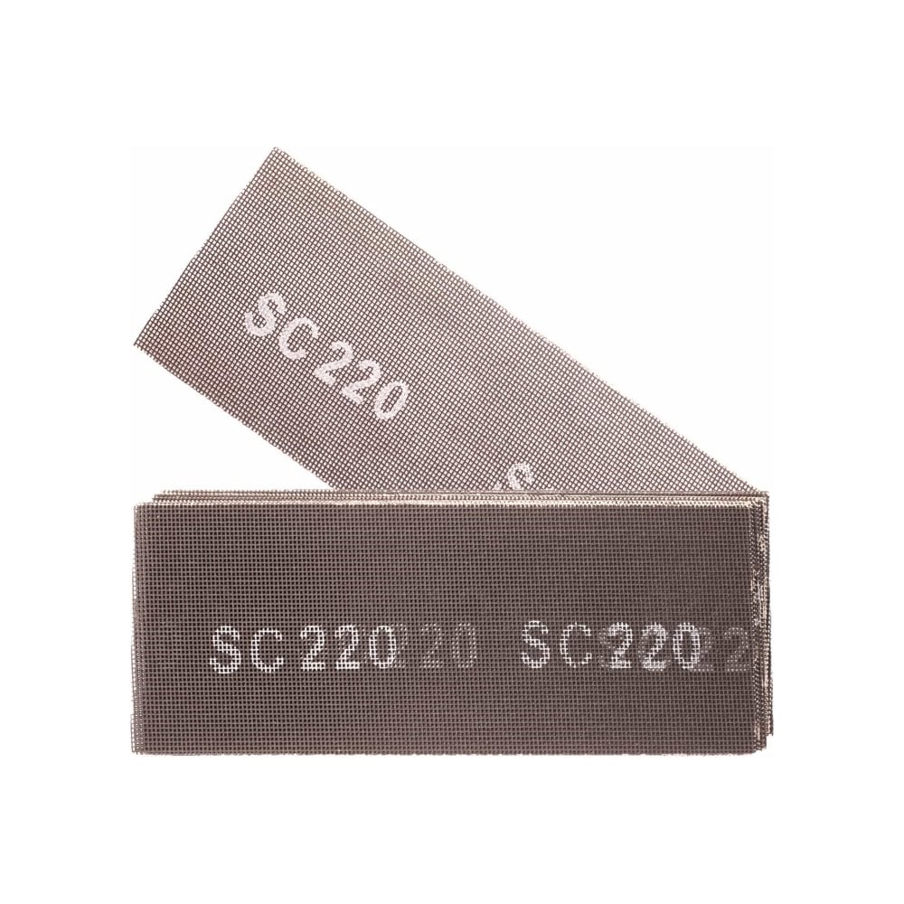 Изображение товара Шлифовальная сетка ZOLDER Р220 115x280 мм, 10 шт универсальная