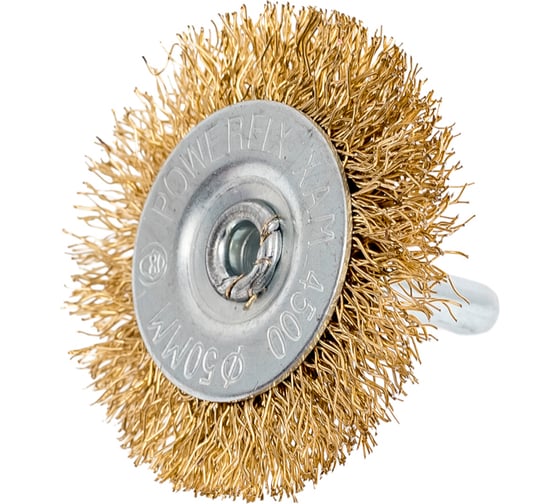 Изображение товара Щетка-крацовка плоская мягкая 50 мм, шпилька 6 мм ZOLDER ЭК000144941