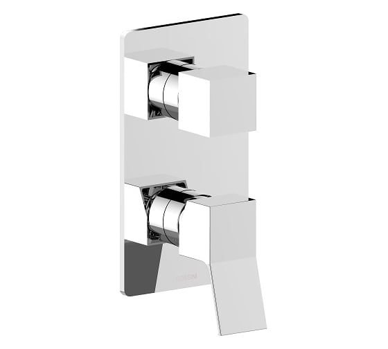 Изображение товара Смеситель универсальный Bossini Aki встраиваемый, настенный, на 2-5 выходов, внешняя часть, хром Z00741.030