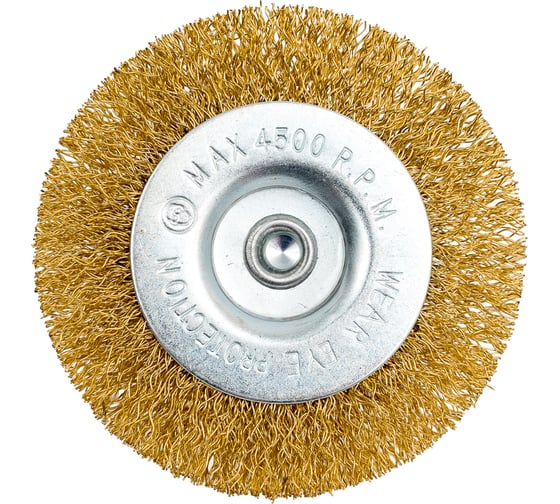 Изображение товара Щетка-крацовка плоская мягкая 75 мм, шпилька 6 мм ZOLDER ЭК000144943