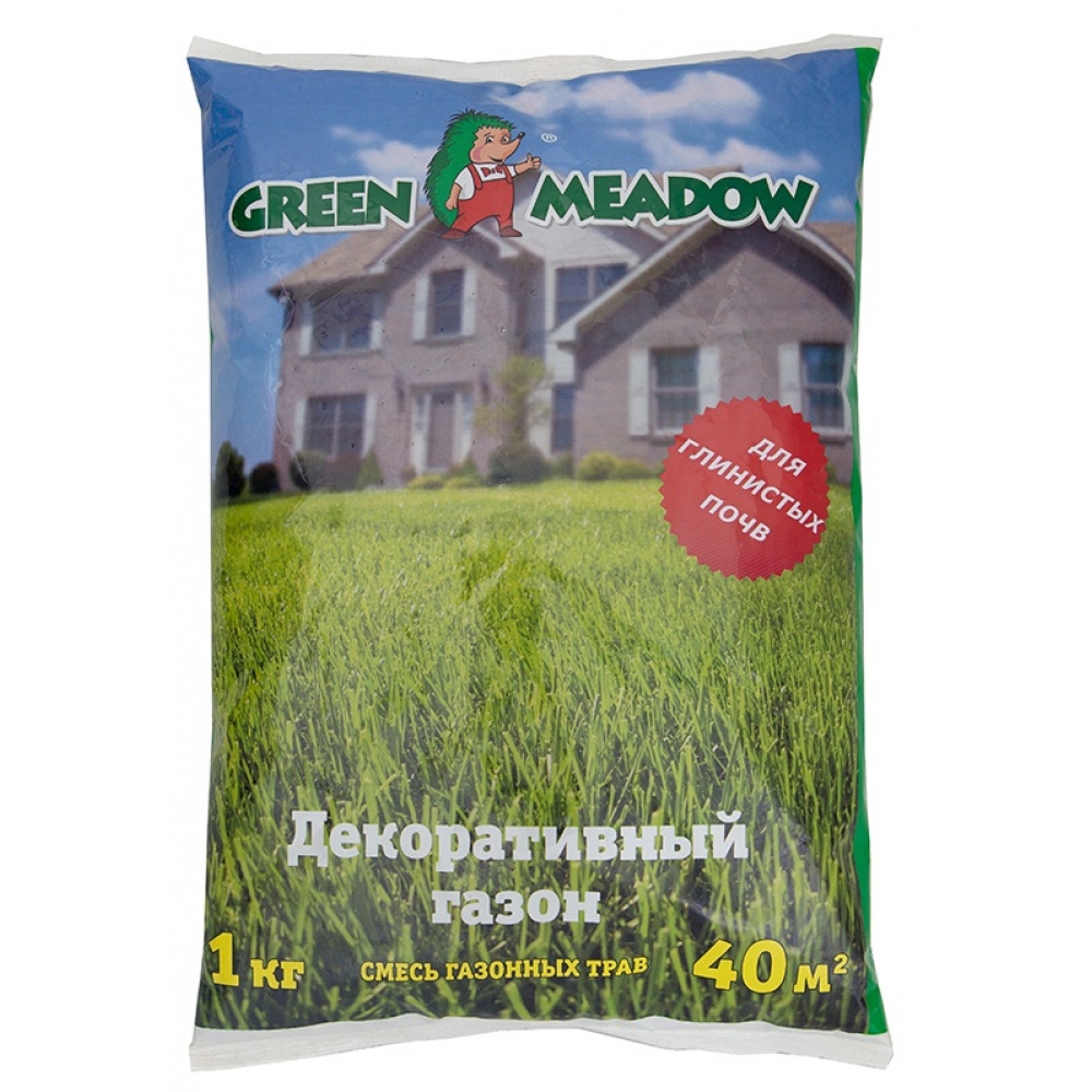 Семена газона для глинистых почв GREEN MEADOW семена газона для восстановления и ремонта поврежденных участков на газоне green meadow