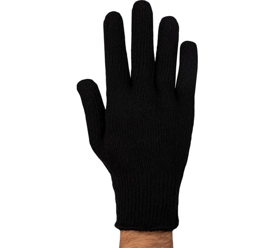 Изображение товара Перчатки ЛЭВ п/ш, с начесом, утепленные ЗИМА, с ПВХ покрытием, черные, 7 кл. 168128