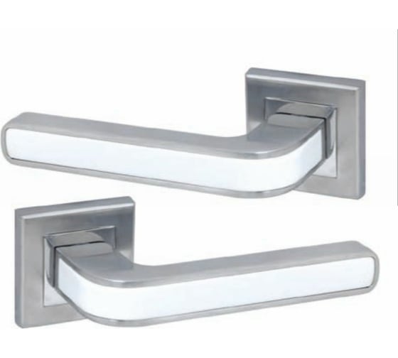 Изображение товара Дверные ручки ADDEN BAU PIEZA Q360 WHITE / CHROME 940000001490