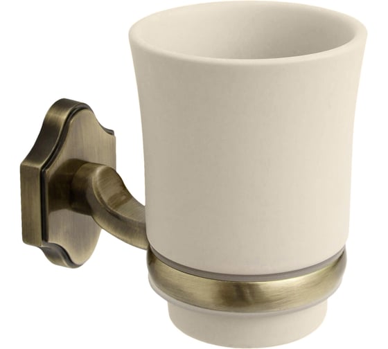 Изображение товара Стакан WESS настенный для зубных щеток Sacramento antique bronze W02-08