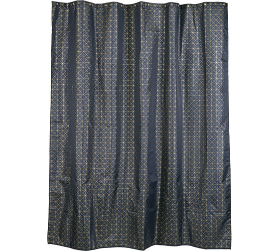 Изображение товара Занавеска WESS Grid Grey для ванной комнаты тканевая, цвет серый T692-2