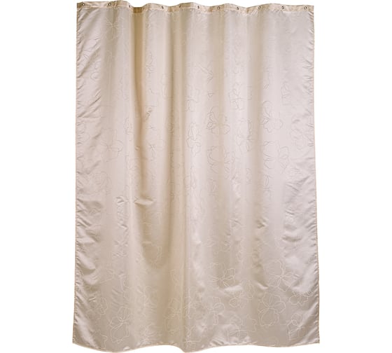 Изображение товара Занавеска WESS Reath для ванной комнаты тканевая, цвет бежевый T594-6