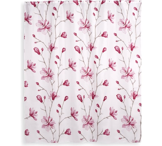 Изображение товара Занавеска WESS Liseron для ванной комнаты тканевая, цвет розовый T633-8