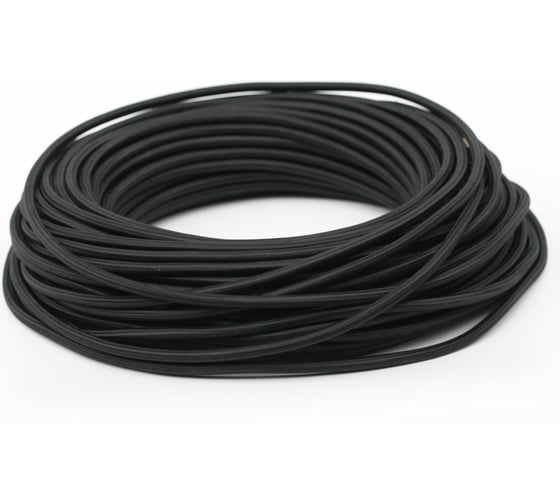 Изображение товара Провод МЕЗОНИНЪ монтажный круглый ПВХ 2х0,75, цвет- черный GE70160-05