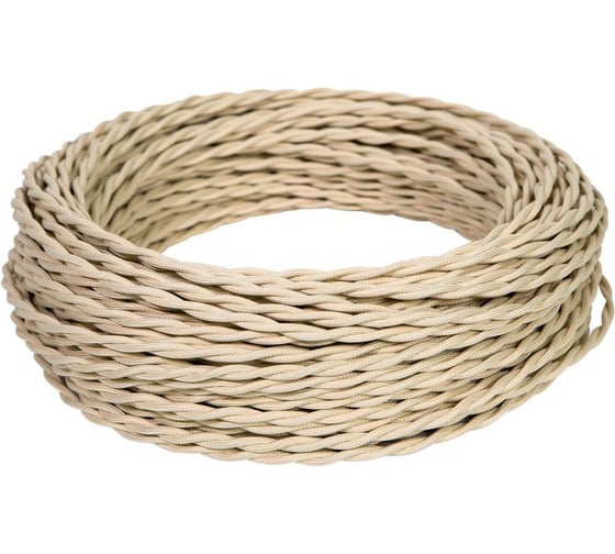 Изображение товара Провод МЕЗОНИНЪ витой ПВХ 3х1,5, цвет - слоновая кость GE70151-02