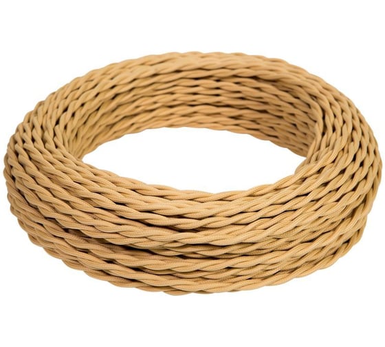 Изображение товара Провод МЕЗОНИНЪ витой ПВХ 3х1,5, цвет - песочное золото GE70151-32