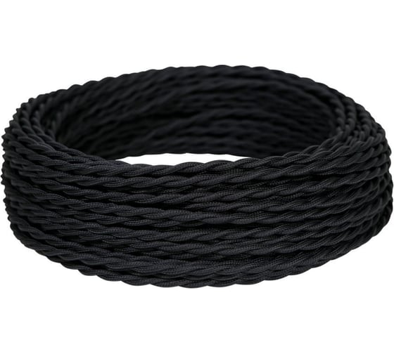 Изображение товара Провод МЕЗОНИНЪ витой ПВХ 2х1,5, цвет - черный GE70141-05